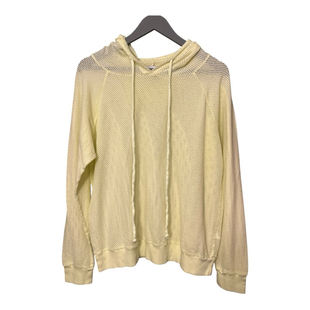 Michael Stars Jo Mesh Pullover Mesh hoodie Size M Y2K Athleisure